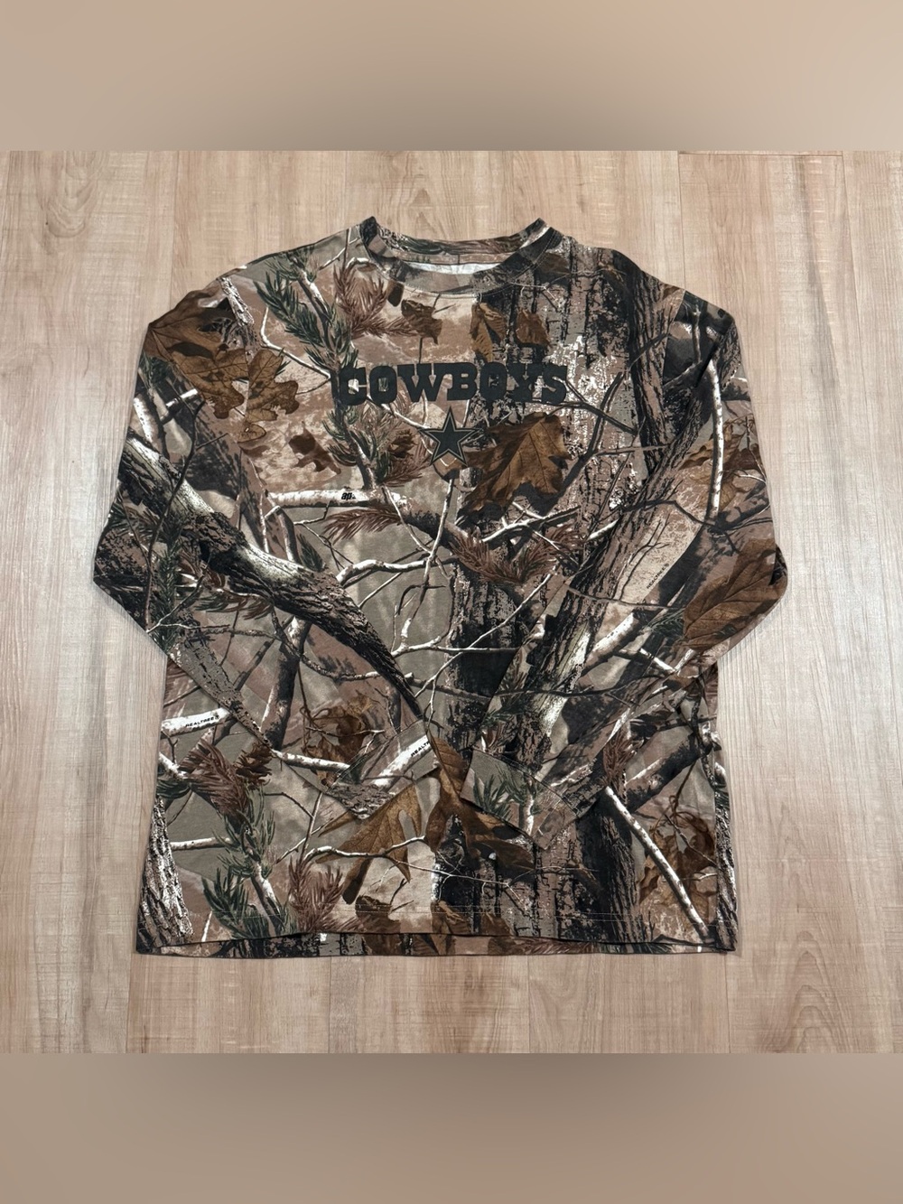 Reebok Men's Long Sleeve Camo Tee in Brown Green Tan